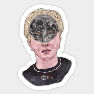 Conor Mason, a moon boy Sticker